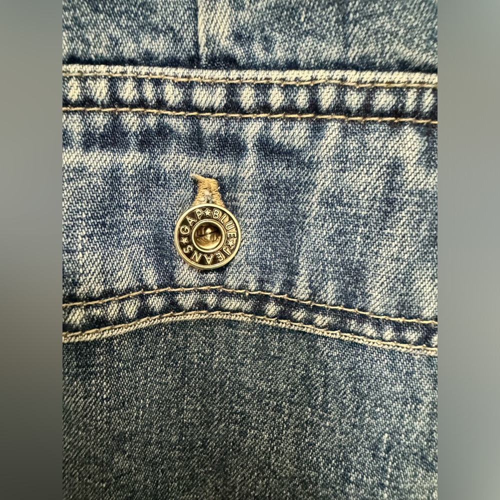 Vintage Gap Blue Jeans denim A line miniskirt🫶 - Picture 2 of 6